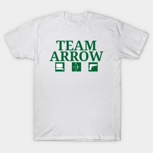 Team Arrow - Symbols w/ Text - Weapons T-Shirt